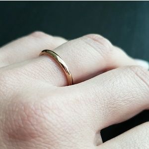 2MM Thin Titanium  Hipoallergenic Ring
